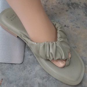 a new day. dressy flip flops